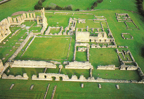Byland Abbey Aerial View